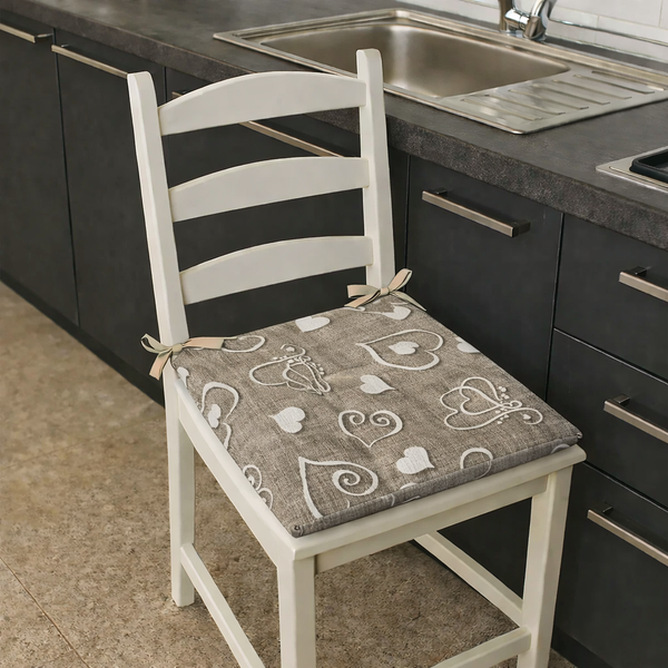 Cuscini Per Sedie Wellsin 2 Pezzi 39,4x39,4cm Blu Navy: Memory Foam Triturato, Lacci E Fondo Antiscivolo