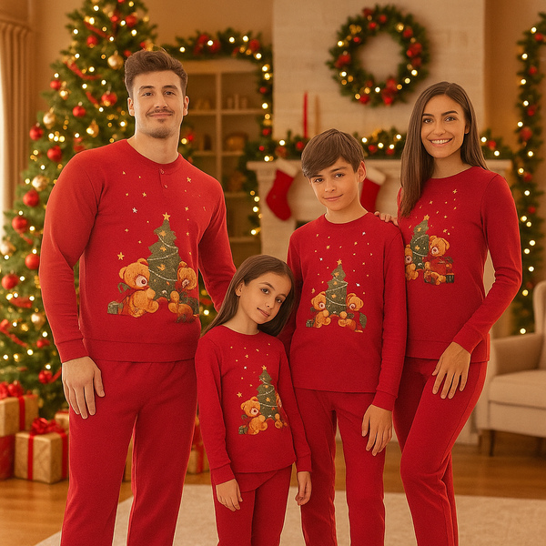 Pigiama Bimba/o Natalizio Albero e orsetti Sommaruga Caldo