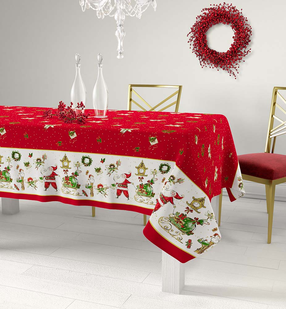 Tovaglia x6 o Servizio da Tavola x6 IRGE in Rasatello di Cotone