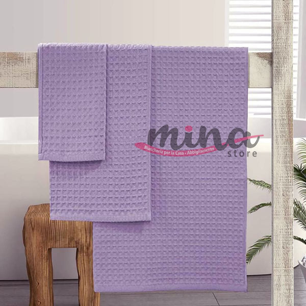 Asciugamani Viso + Ospite IRGE 1+1 WAFFLE a nido d'ape, vari colori - – MINA  Store