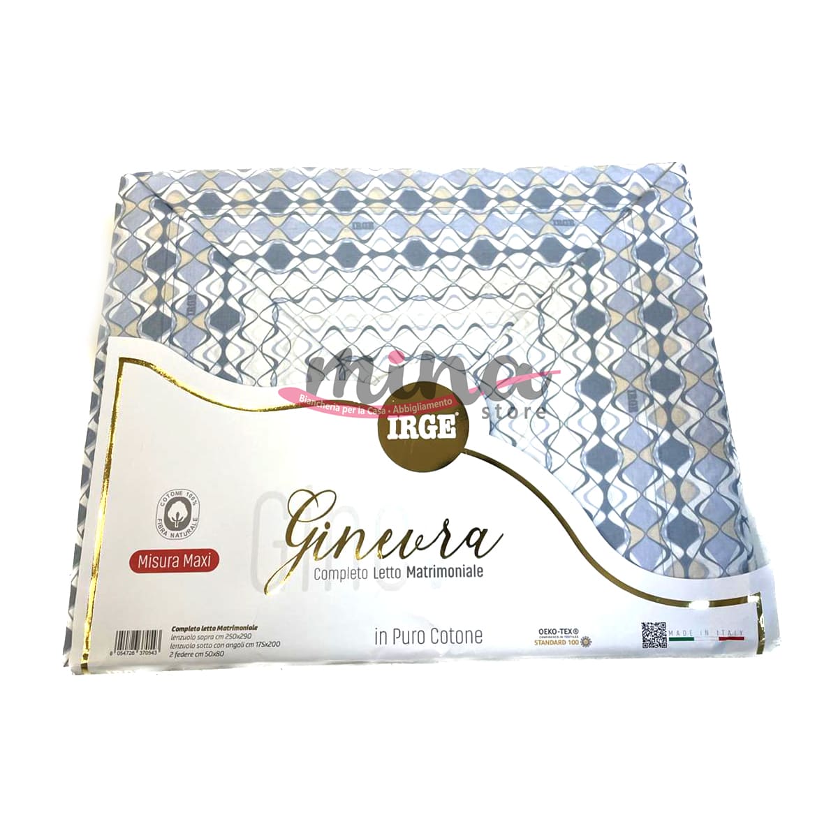 COMPLETO LETTO Matrimoniale IRGE Ginevra Fantasia Tartan+ 2 Federe Mad –  MINA Store