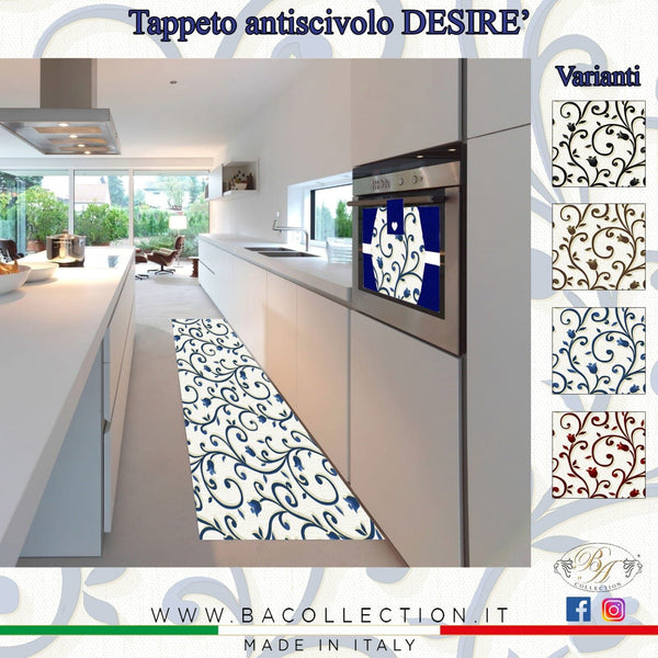Tappeto Passatoia Giulia - BA Collection 100% Made in Italy Gommato An –  MINA Store