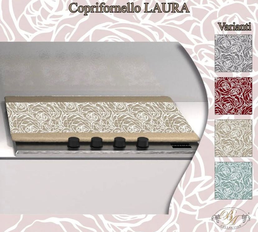 Coprifornelli imbottito fantasia LAURA fornelli forno cucina 50cm X 80 –  MINA Store