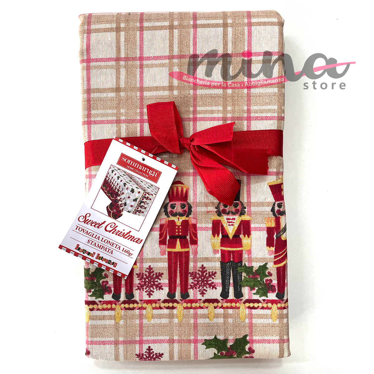 Tovaglia in Cotone Natalizia x24, Sommaruga mod. Sweet Christmas, Made –  MINA Store