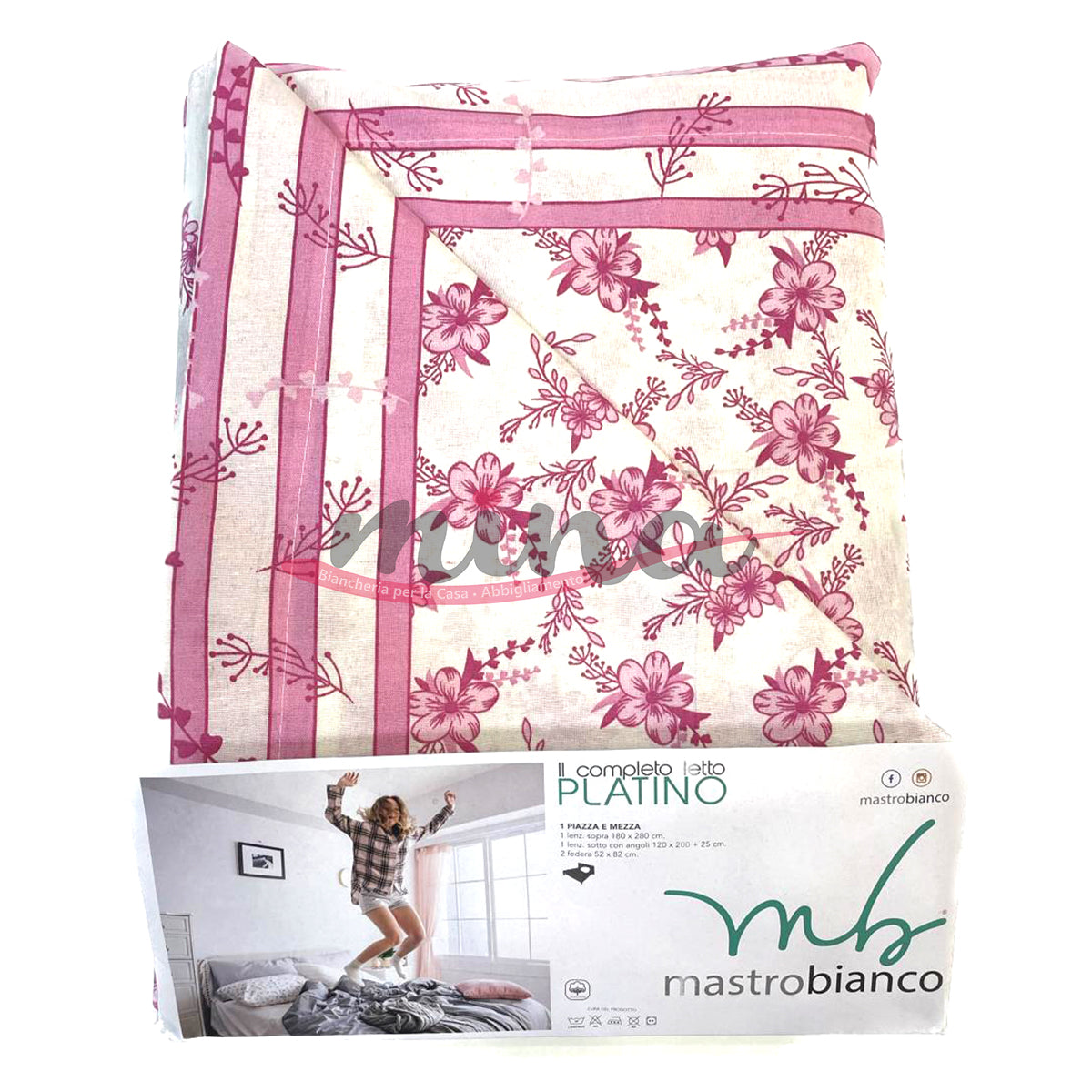 Completo Letto 1 piazza e mezzo Mastro Bianco varie fantasie e colori –  MINA Store