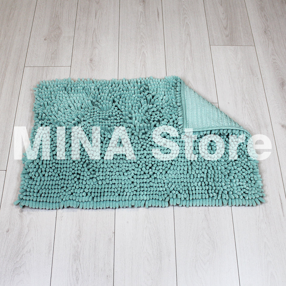 Tappeto Bagno pelo lungo, in microfibra mod. RELAX 50cm X 80cm, fondo –  MINA Store