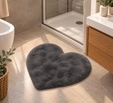 Tappeto a forma di Cuore in morbida pelliccia modello Cristina con antiscivolo 65cm x 75cm 0703