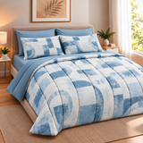 Trapunta invernale Juliet's line, GEOMETRICO, DOUBLE FACE, 320gr Matrimoniale 100% Made in Italy Stampa Digitale 3D Qualità Premium