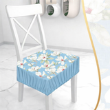 Coppia Cuscini con molla imbottiti fantasia IRIS coprisedia cuscini cucina 2 pezzi