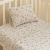 Coppia lettino Nazareno Gabrielli DOLCE SOGNO in flanella 120x180cm Made in Italy per neonato