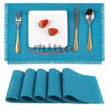 Tovagliette pacco da 6 pezzi Sottopiatti Preziosa home Lavabili da Tavolo in PVC modello 0009, Antiscivolo, Resistenti al Calore, Adatto per Tavolo da Pranzo E Cucina Copritavolo  0803