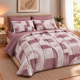Trapunta invernale Juliet's line, GEOMETRICO, DOUBLE FACE, 320gr Matrimoniale 100% Made in Italy Stampa Digitale 3D Qualità Premium
