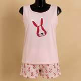 Pyjamas Débardeur et short pur coton You & Me Femme Fabriqué en Italie Diverses couleurs et tailles