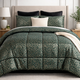 Trapunta Invernale Matrimoniale in velluto ,CLAIRE , Pierre Cardin, fantasia animalier, Made in Italy