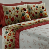 Lit simple complet et lit double 1609 09 My Princess Grey Eyes "Ferragni" Impression numérique 3D Marta Marzotto + 2 taies d'oreiller fabriquées en Italie