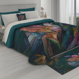 Trapuntino Primaverile Estivo Matrimoniale Marta Marzotto stampa digitale GIANT FOREST Made in Italy (Copia)