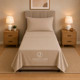 Completo Letto Singolo, MADD home tinta unita lenzuola federe Made in Italy