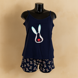 Pyjamas Débardeur et short pur coton You & Me Femme Fabriqué en Italie Diverses couleurs et tailles