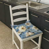 Confezione 6 Cuscini per Sedia DESIRE Marta Marzotto con laccetti 4 punti, imbottiti, copri sedia cucina coordinato