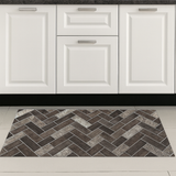 Tappeto Passatoia MOSAICO - Marta Marzotto 100% Made in Italy Gommato Antiscivolo Antimacchia stampa 3D