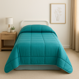 Double face Single Winil Quilt, couleur unie, Marta Marzotto Double Couleur Lit complet Différentes couleurs - Fabriqué en Italie