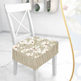 Coppia Cuscini con molla imbottiti fantasia IRIS coprisedia cuscini cucina 2 pezzi