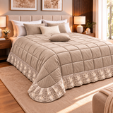 Double Velvet Quilt, hiver Marta Marzotto 350g double 100% fabriqué en Italie Brown