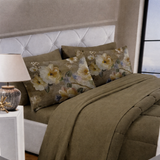 Lit simple complet et lit double 1609 09 My Princess Grey Eyes "Ferragni" Impression numérique 3D Marta Marzotto + 2 taies d'oreiller fabriquées en Italie