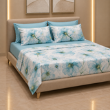 Set Completo Letto Matrimoniale con 4 federe - PAPAVERO - in COTONE ART. MEDUSA stampa digitale 3D Juliet's Line Made in Italy