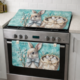 Coppia Copriforno e Coprifornelli imbottiti pasquali- STRIPED EASTER - Marta Marzotto, Made in Italy