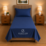 Completo Letto Singolo, MADD home tinta unita lenzuola federe Made in Italy