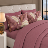 Set Completo Letto Matrimoniale - ARMONIA AMAZZONICA - in POLICOTONE stampa digitale 3D Marta Marzotto + 4 federe Made in Italy