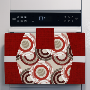 COPRIFORNO imbottito fantasia NOEMI cucina coprifornelli 50cm X 40cm coordinato Made in Italy vari colori, 1444