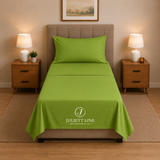 Completo Letto Singolo, MADD home tinta unita lenzuola federe Made in Italy