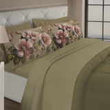 Set Completo Letto Matrimoniale - ANGELICA - in POLICOTONE stampa digitale 3D Marta Marzotto + 4 federe Made in Italy