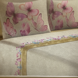 Lit simple complet et lit double 1609 09 My Princess Grey Eyes "Ferragni" Impression numérique 3D Marta Marzotto + 2 taies d'oreiller fabriquées en Italie