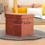 Tappeto ROTONDO in morbida pelliccia modello Cristina con antiscivolo, cerchio 65cm x 65cm 0704