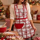 Grembiule natalizio PREZIOSA, MADE IN ITALY, 60 cm x 80 cm natale,