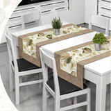 Runner striscia o tovaglietta da tavolo GINEVRA cotone 40cmX140cm cucina tavola Made in Italy