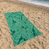 Telo Mare Spugna 90cm x 170cm Art. VANITY telo bagno fenicottero, tartaruga, farfalla, palma