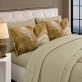 Set Completo Letto Matrimoniale - ARMONIA AMAZZONICA - in POLICOTONE stampa digitale 3D Marta Marzotto + 4 federe Made in Italy
