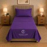 Completo Letto Singolo, MADD home tinta unita lenzuola federe Made in Italy