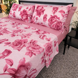 Lit simple complet et lit double 1609 09 My Princess Grey Eyes "Ferragni" Impression numérique 3D Marta Marzotto + 2 taies d'oreiller fabriquées en Italie