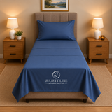 Completo Letto Singolo, MADD home tinta unita lenzuola federe Made in Italy