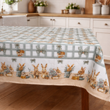 TovagliaPasqua x6 o x12 - EASTER RIBBON -Pasqua - GOLDLINE Made in Italy