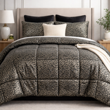 Trapunta Invernale Matrimoniale in velluto ,CLAIRE , Pierre Cardin, fantasia animalier, Made in Italy