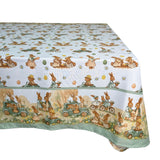 TovagliaPasqua x6 o x12 - BUNNY ADVENTURES - Pasqua - GOLDLINE Made in Italy