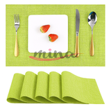 Tovagliette pacco da 6 pezzi Sottopiatti Preziosa home Lavabili da Tavolo in PVC modello 0011, Antiscivolo, Resistenti al Calore, Adatto per Tavolo da Pranzo E Cucina Copritavolo 0803