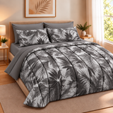 Trapunta invernale Juliet's line, TROPICALE, DOUBLE FACE, 320gr Matrimoniale 100% Made in Italy Stampa Digitale 3D Qualità Premium