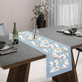 Runner striscia o tovaglietta da tavolo IRIS cotone 40cmX140cm cucina tavola Made in Italy